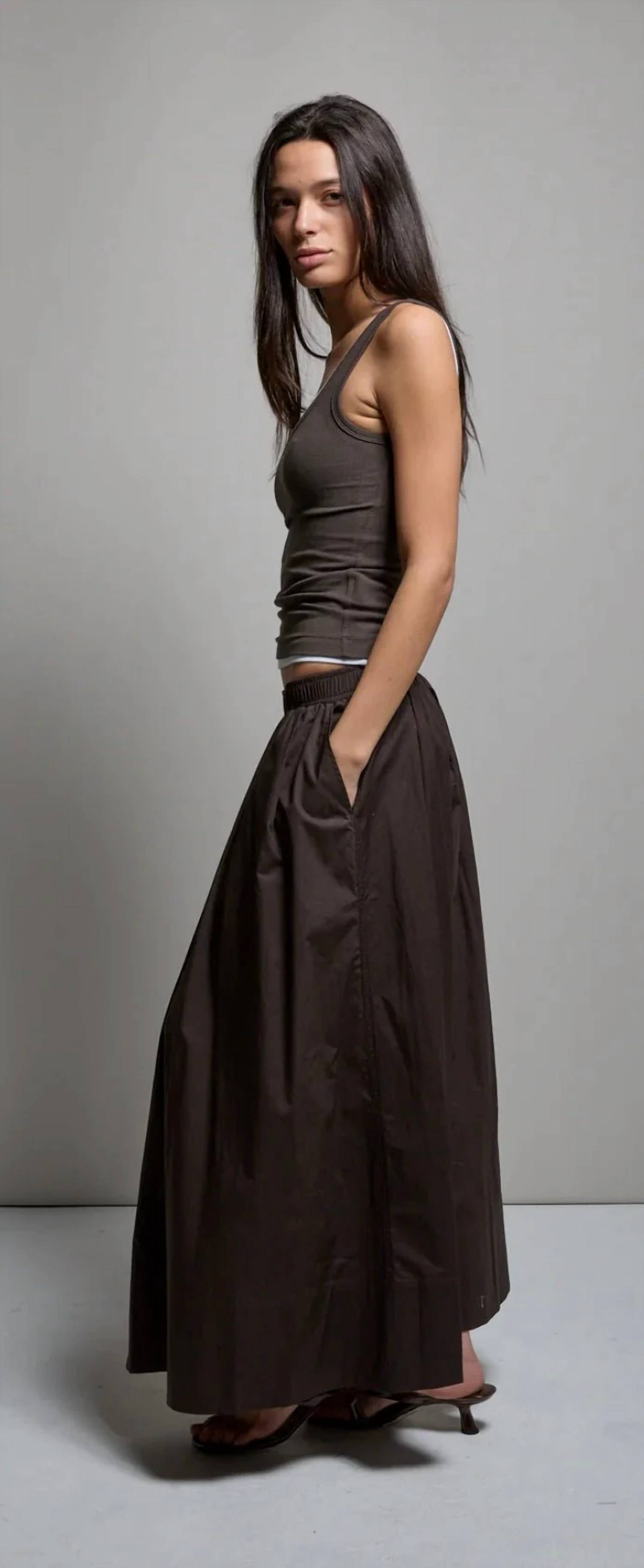 Asher - Kate Popeline Pleated Skirt