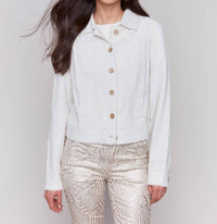 Charlie B - Linen Button Up Jacket