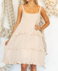 Ninexis - Sleeveless Tiered Summer Dress