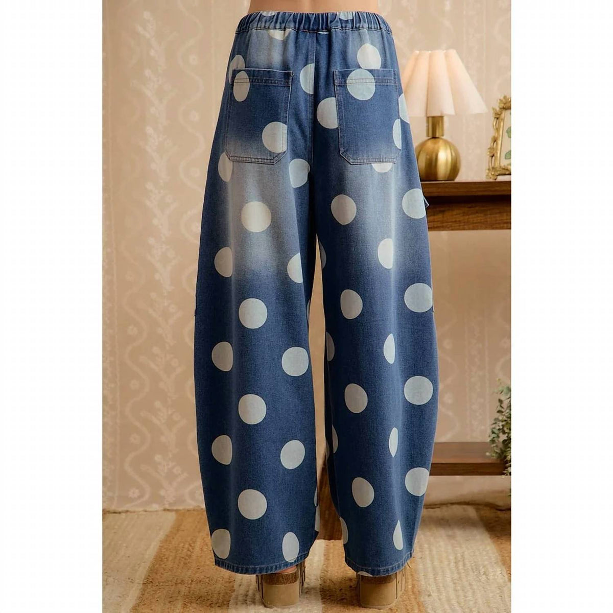 Bibi - POLKA DOT CARGO JEANS