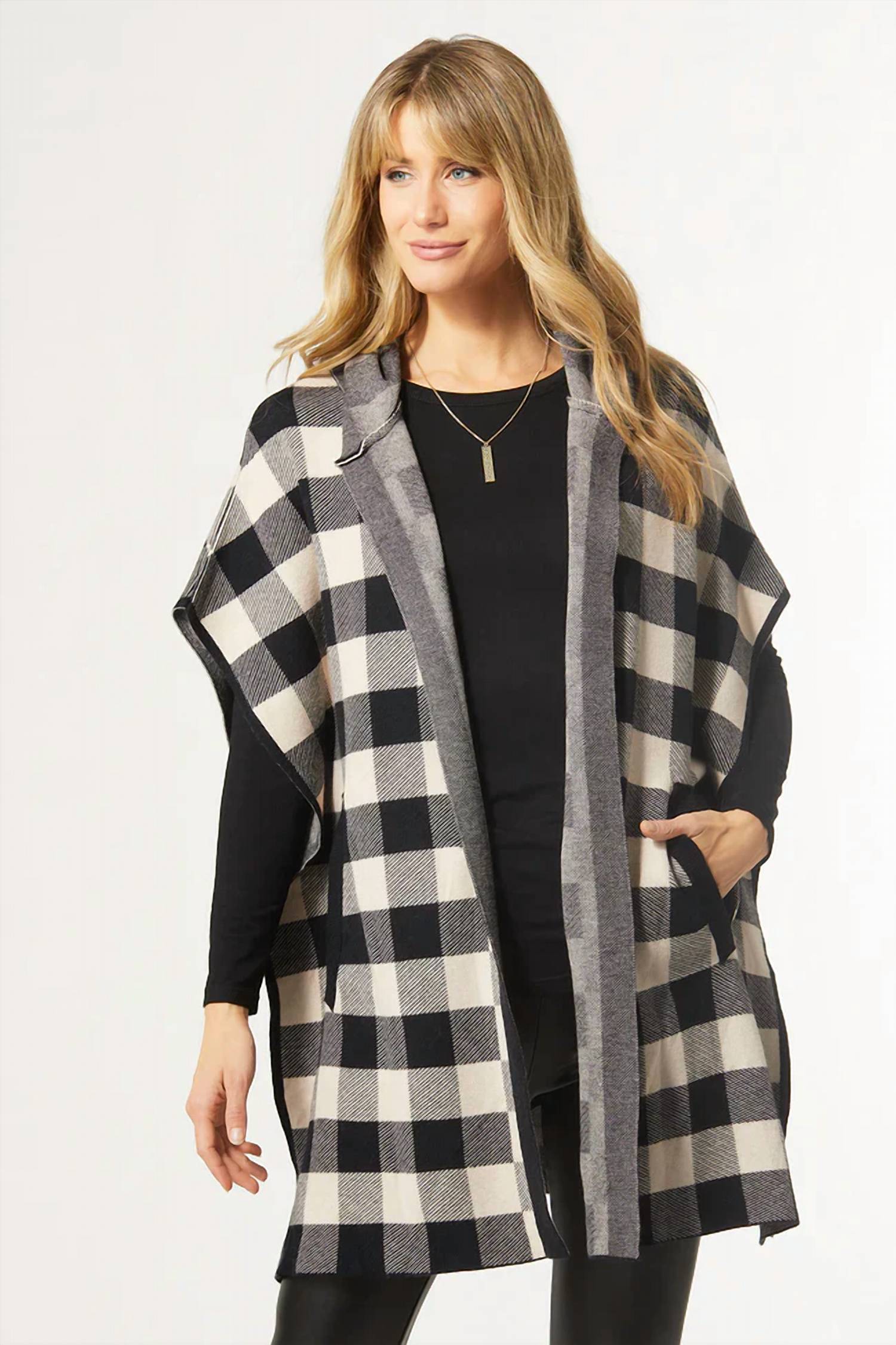 Coco + Carmen - Bianca Plaid Cardigan