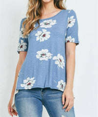 Potter'S Pot - Floral Button Back Blouse