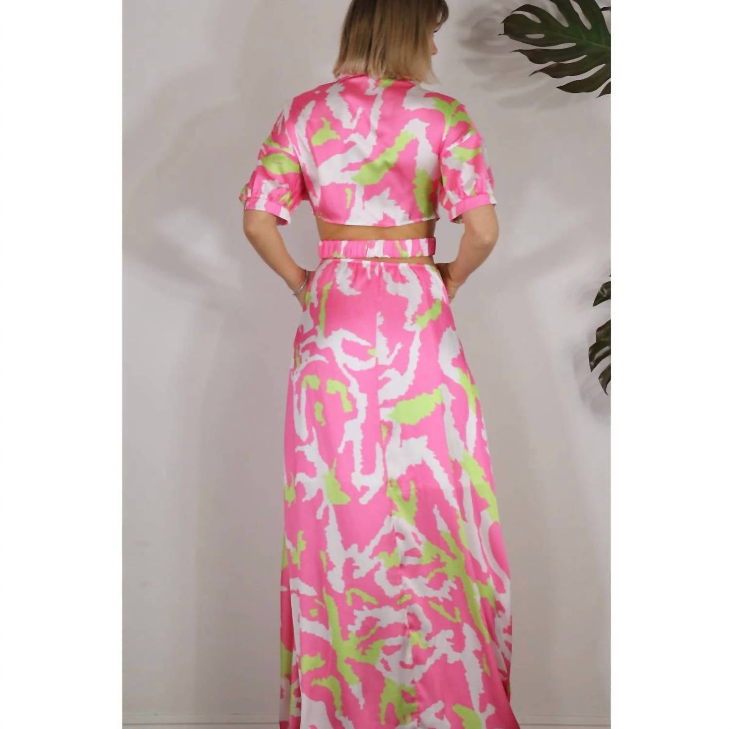 Mulla - Back Open Waistband Shirt Maxi Dress