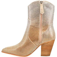 Hey Girl by Corkys Women's Selfie Rhinestone Western Boots in gold silver ombre 1 - women's shoe - alternate view
