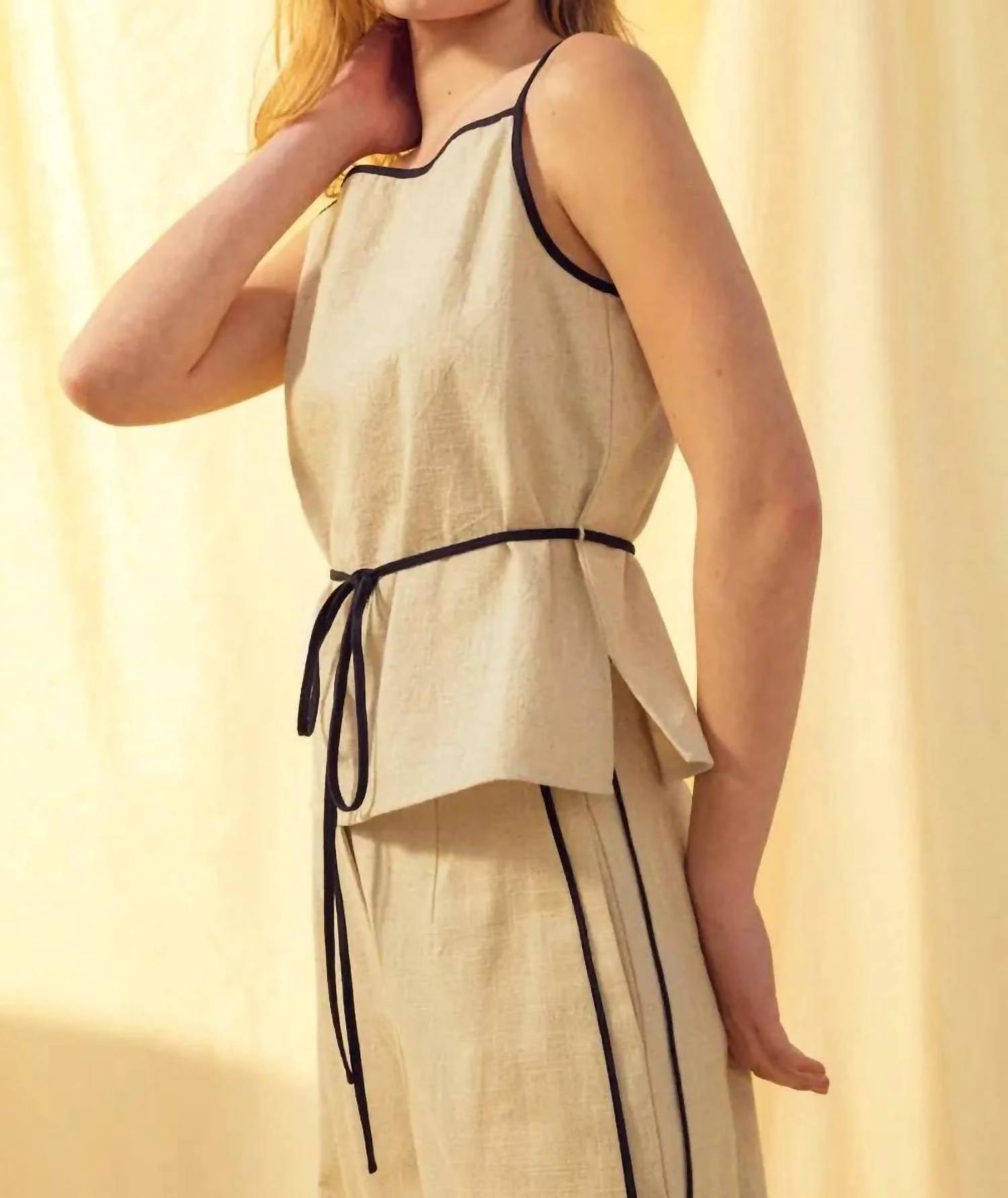 Miou Muse - Sadie Linen Top