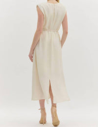 Entro - Belted Midi Shift Dress