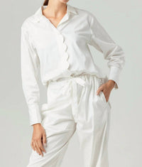 Sundays - Coral Button-front Shirt