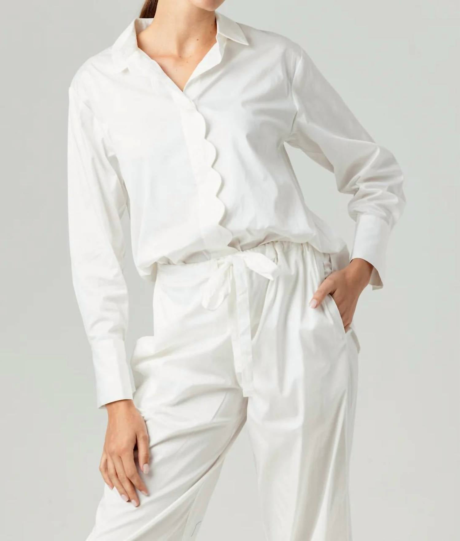 Sundays - Coral Button-front Shirt