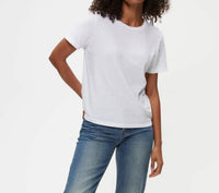 Michael Stars Becca Crewneck Tee in white - women's t-shirt