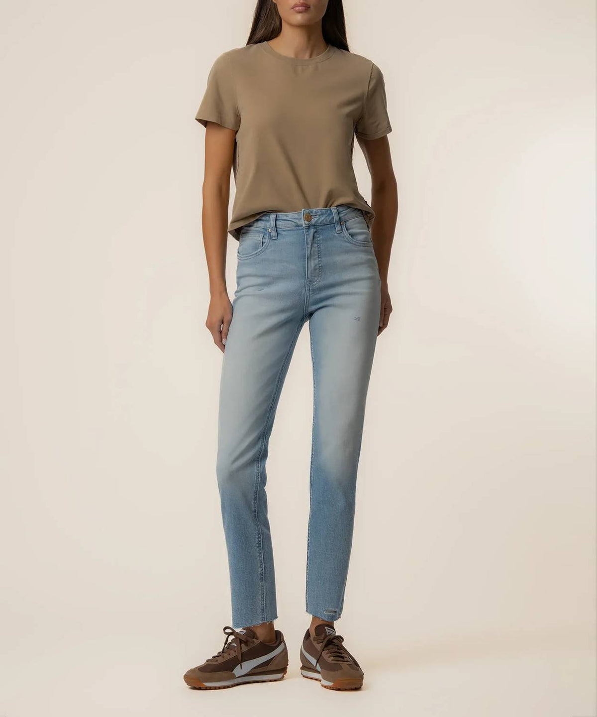 Kut From The Kloth - Rachael High Rise Fab Ab Mom Raw Hem Jeans
