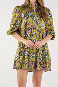 Emily McCarthy Sadie Mini Dress in dutch bee - women's dress