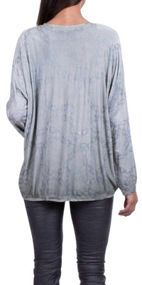 Gigi Moda - Francesca V-neck Long Sleeve Top