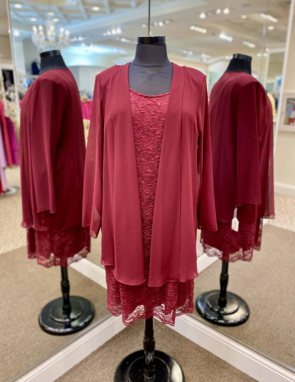 Magic Formals Moms - Women's Madelyn Dress With Flowy Jacket