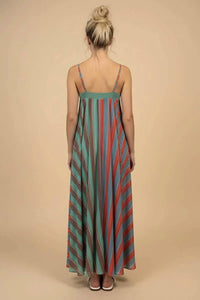J.Nna - Serena Striped Maxi Summer Dress