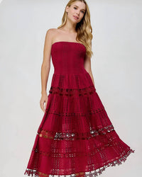 Strut & Bolt - Lena Eyelet Midi Dress