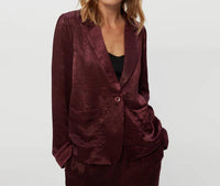Michael Stars Paula Long Sleeve Blazer in red - women's jacket