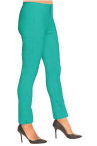 Beverly Rose Lior Sasha Denim Pants in seafoam - women's pants - detail view