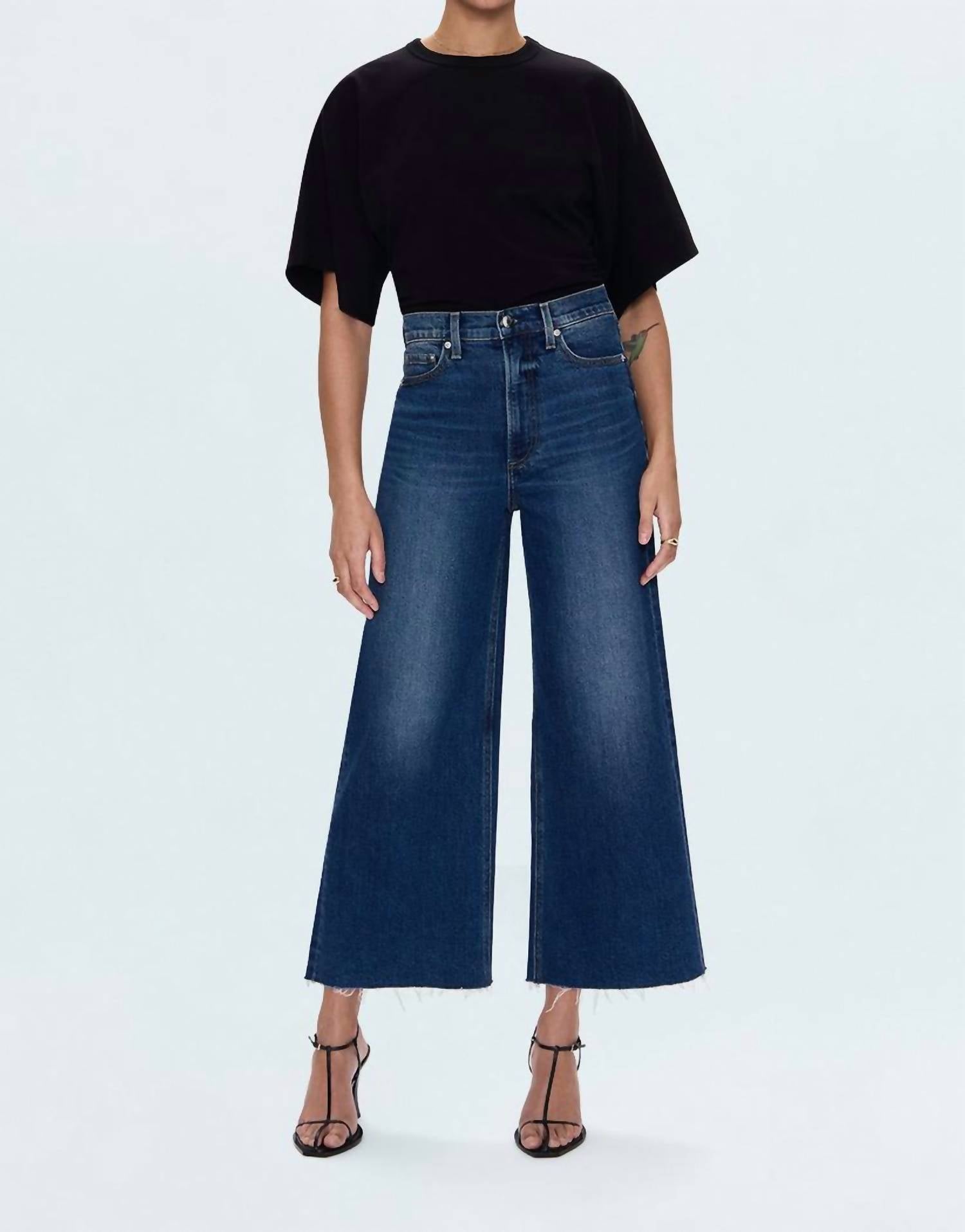 Pistola - Lana Crop High Rise Ultra Wide Leg Jean