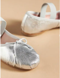Pretty Ballerinas Women's Lea Shoe in silver - women's flats - detail view