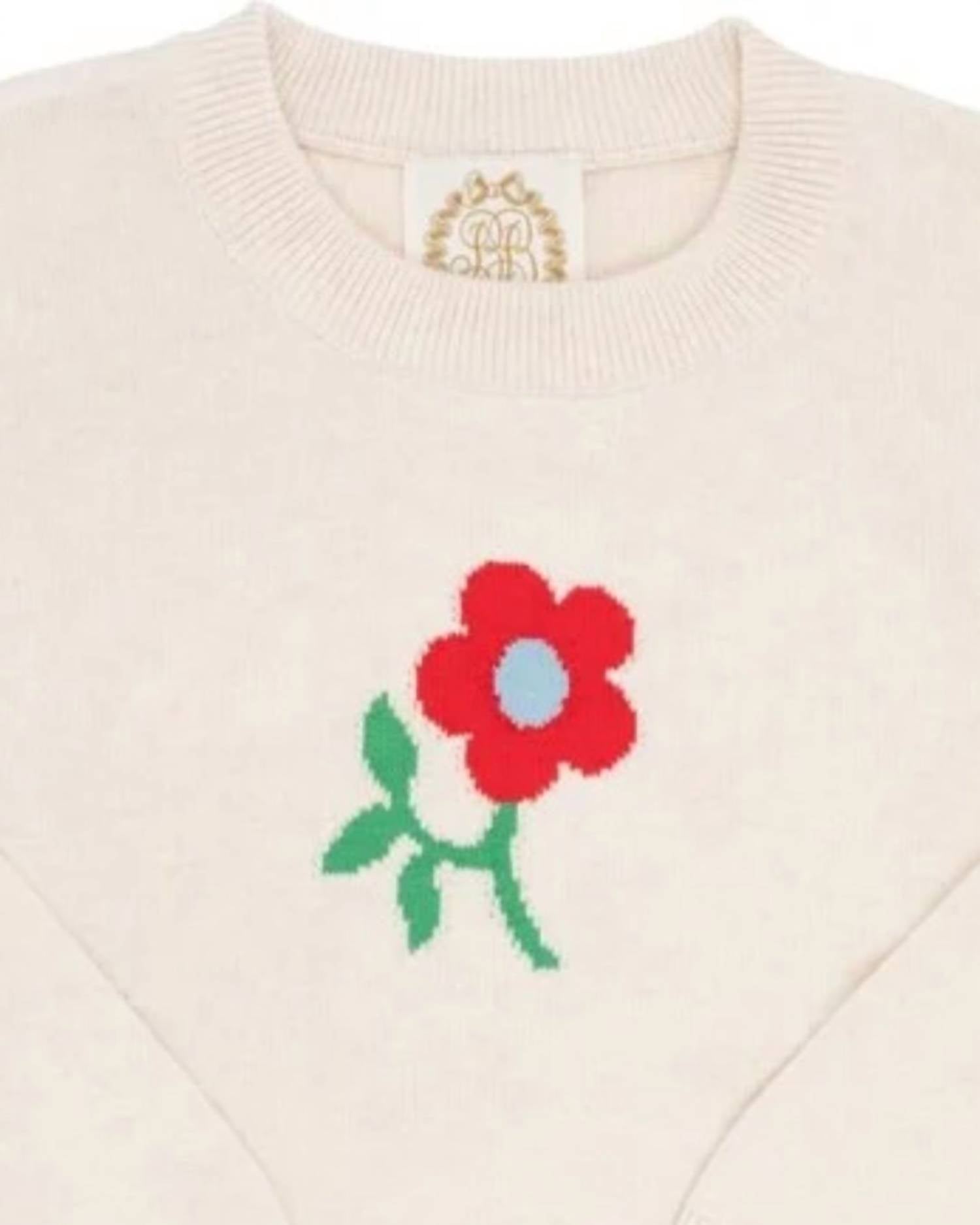 The Beaufort Bonnet Company - Girl's Isabelle Intarsia Sweater