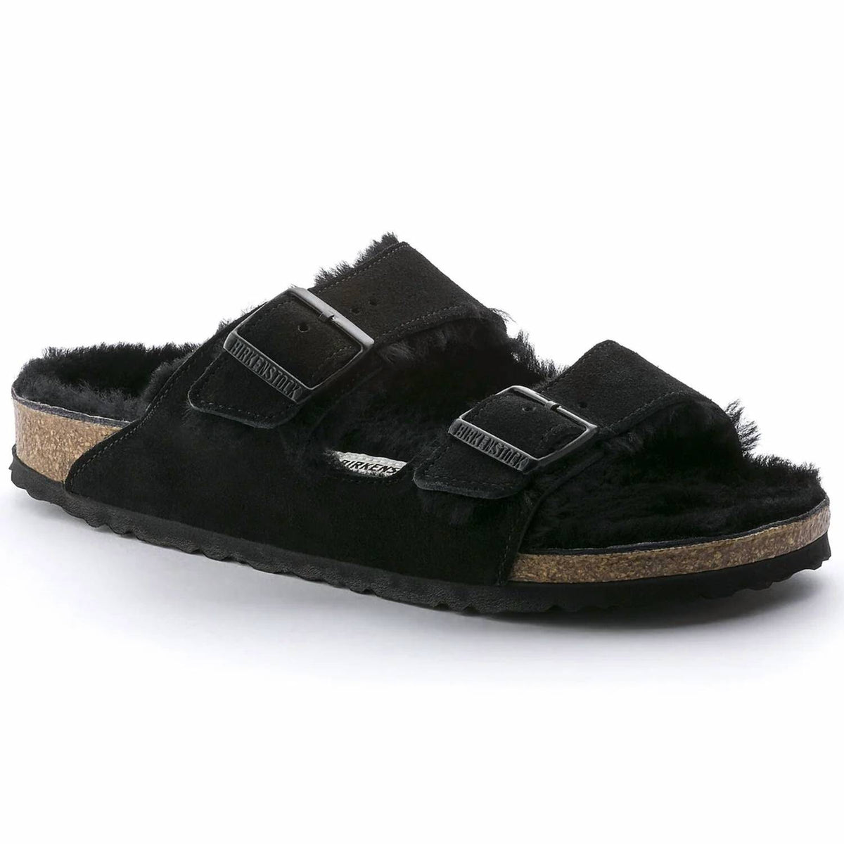 Birkenstock - Unisex - Arizona Shearling Suede Leather Sandals