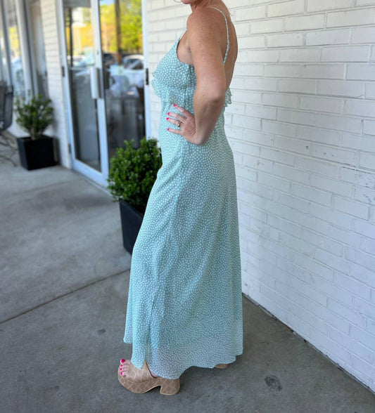 Ina - Chrishell Polka Dot Maxi Dress