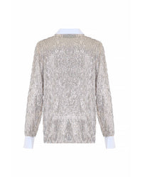 Theo The Label - Kleio Sequin Collared Shirt
