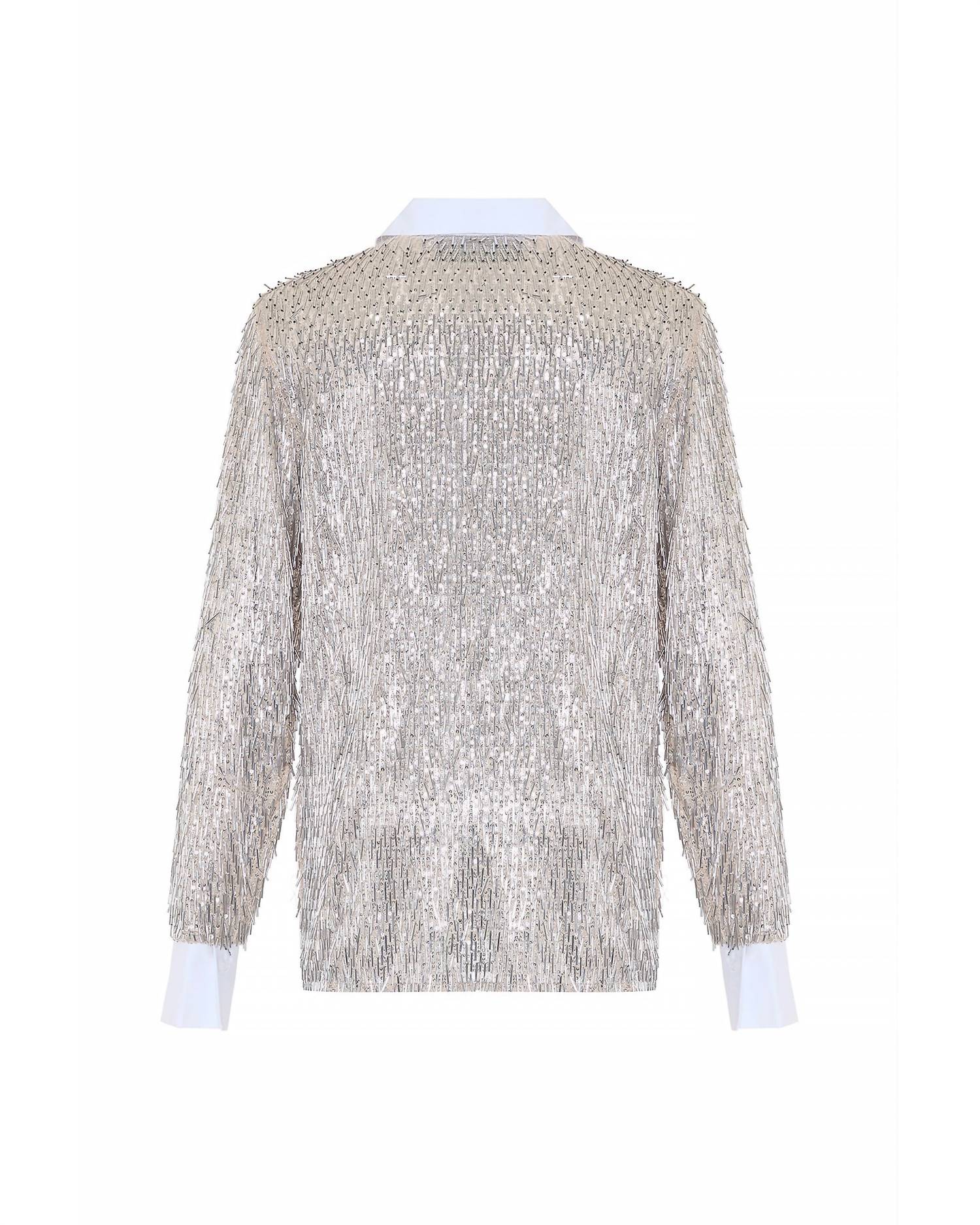Theo The Label - Kleio Sequin Collared Shirt