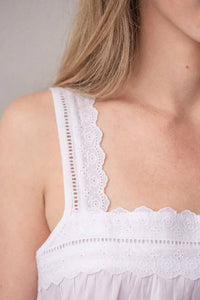 Jacaranda Living Maeve Cotton Nightgown in white - women's item - view 4