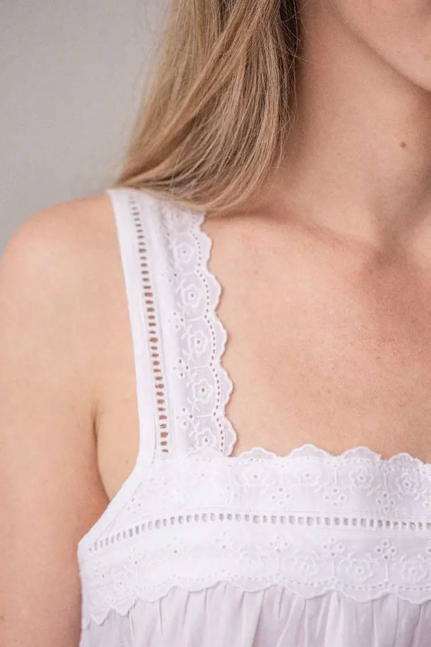 Jacaranda Living Maeve Cotton Nightgown in white - women's item - view 4