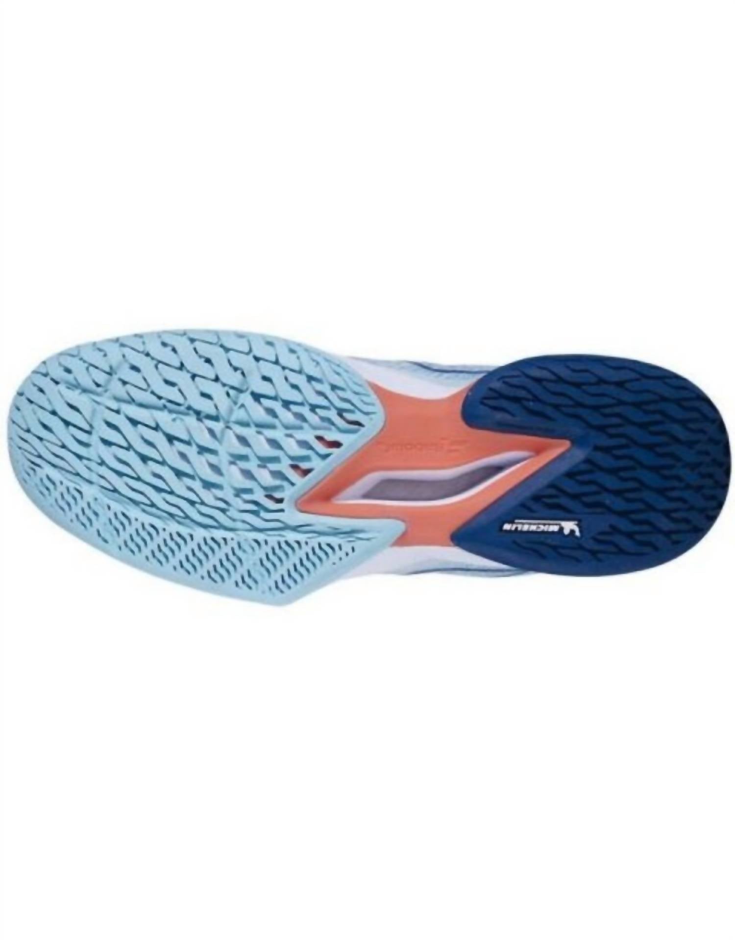 BabolaT Women's Jet Mach 3 Ac Shoe in white angel blue - women's sneaker - alternate view