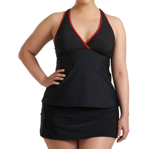 Always For Me - Plus Size Charlie Surplice Tankini Top