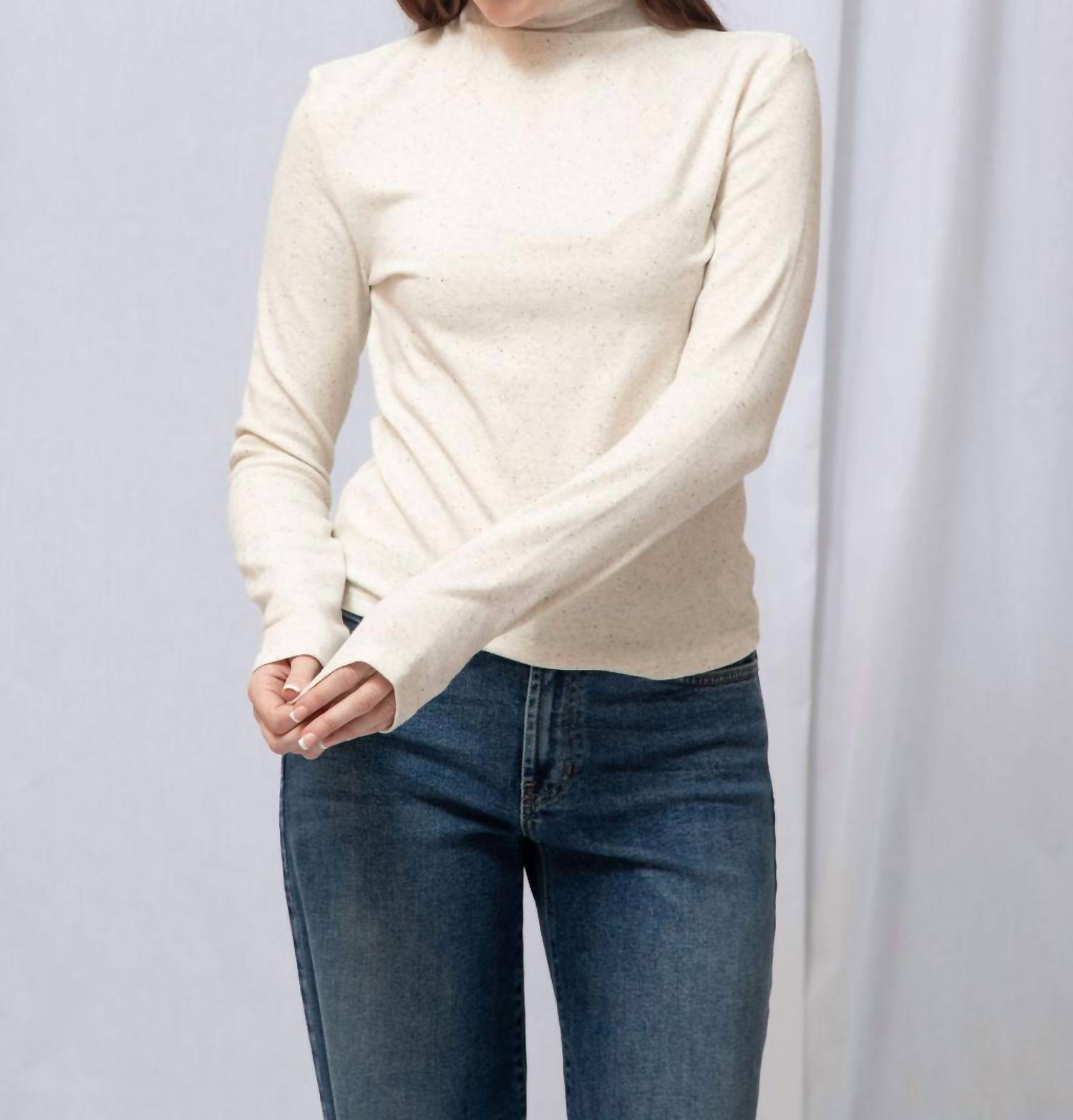 Elle Grey - Arie Mock Neck Sweater