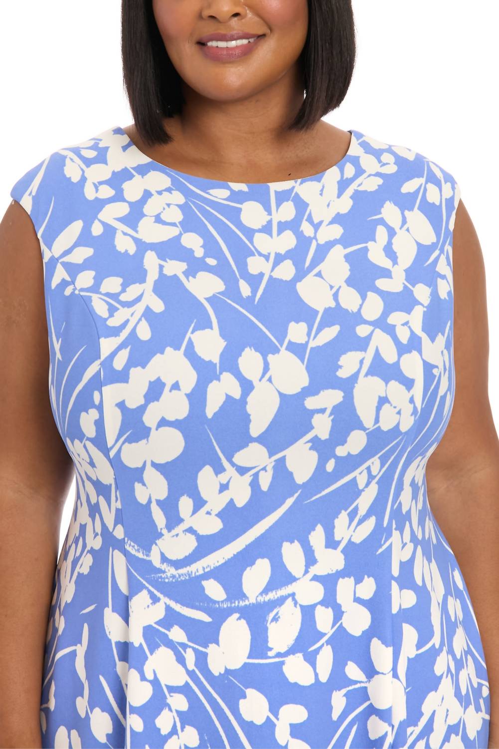 London Times - Floral Scuba Dress - Plus