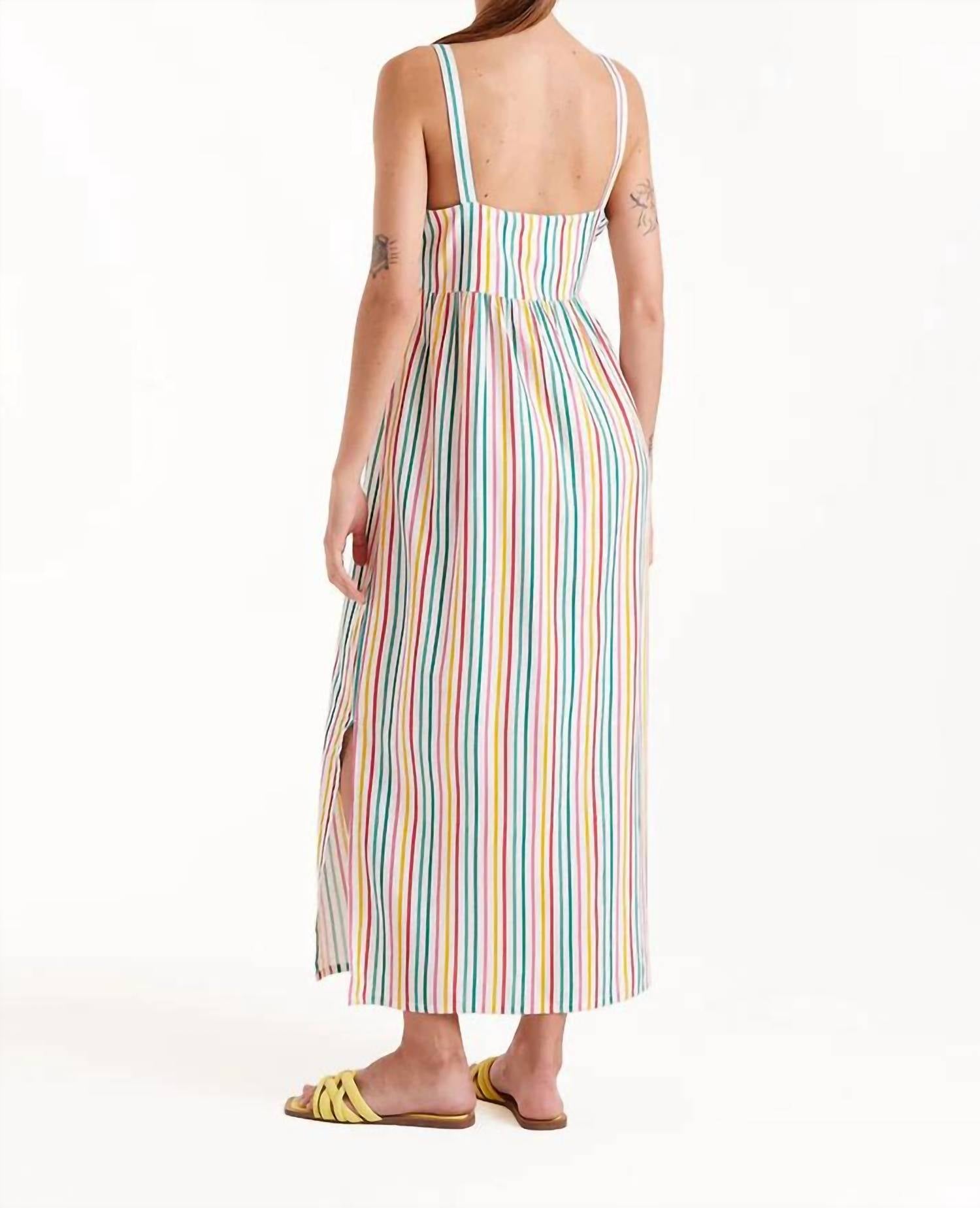 Compania Fantastica - Rainbow Stripe Long Dress