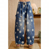 Bibi - POLKA DOT CARGO JEANS