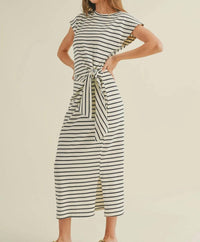 Miou Muse - Muse Stripe Midi Dress