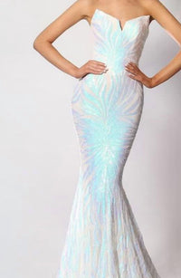 Portia&Scarlett - Foxy V-neckline Floor-length Dress