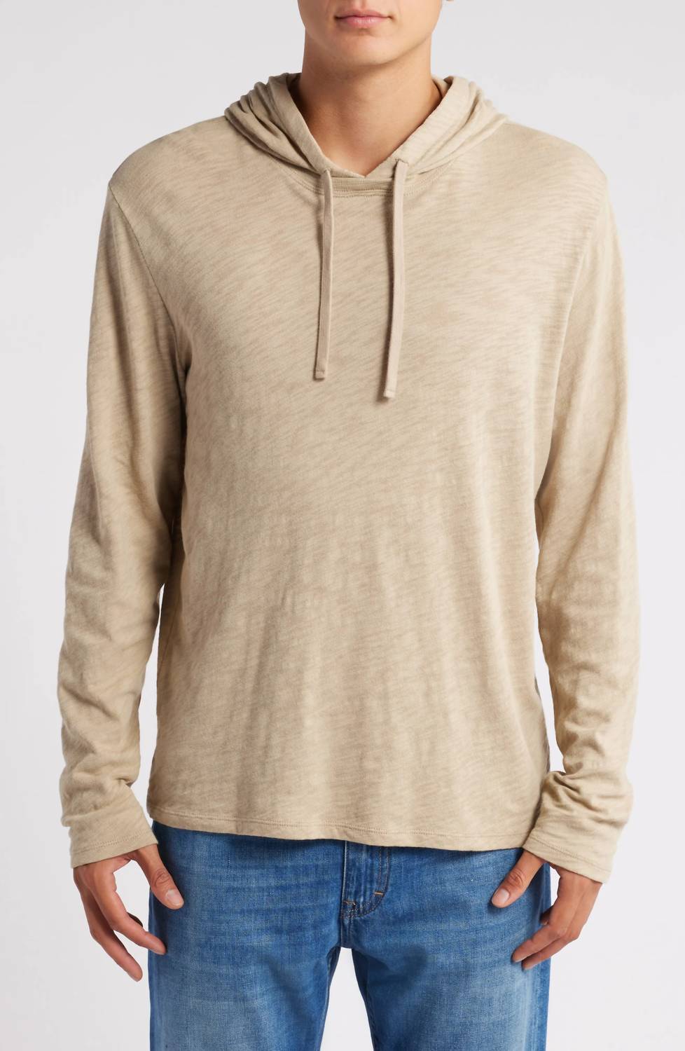 Atm - Men's Slub Jersey Long Sleeve Hoodie