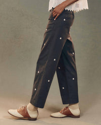 The Great. - Garage Daisy Embroidery Trouser Pants