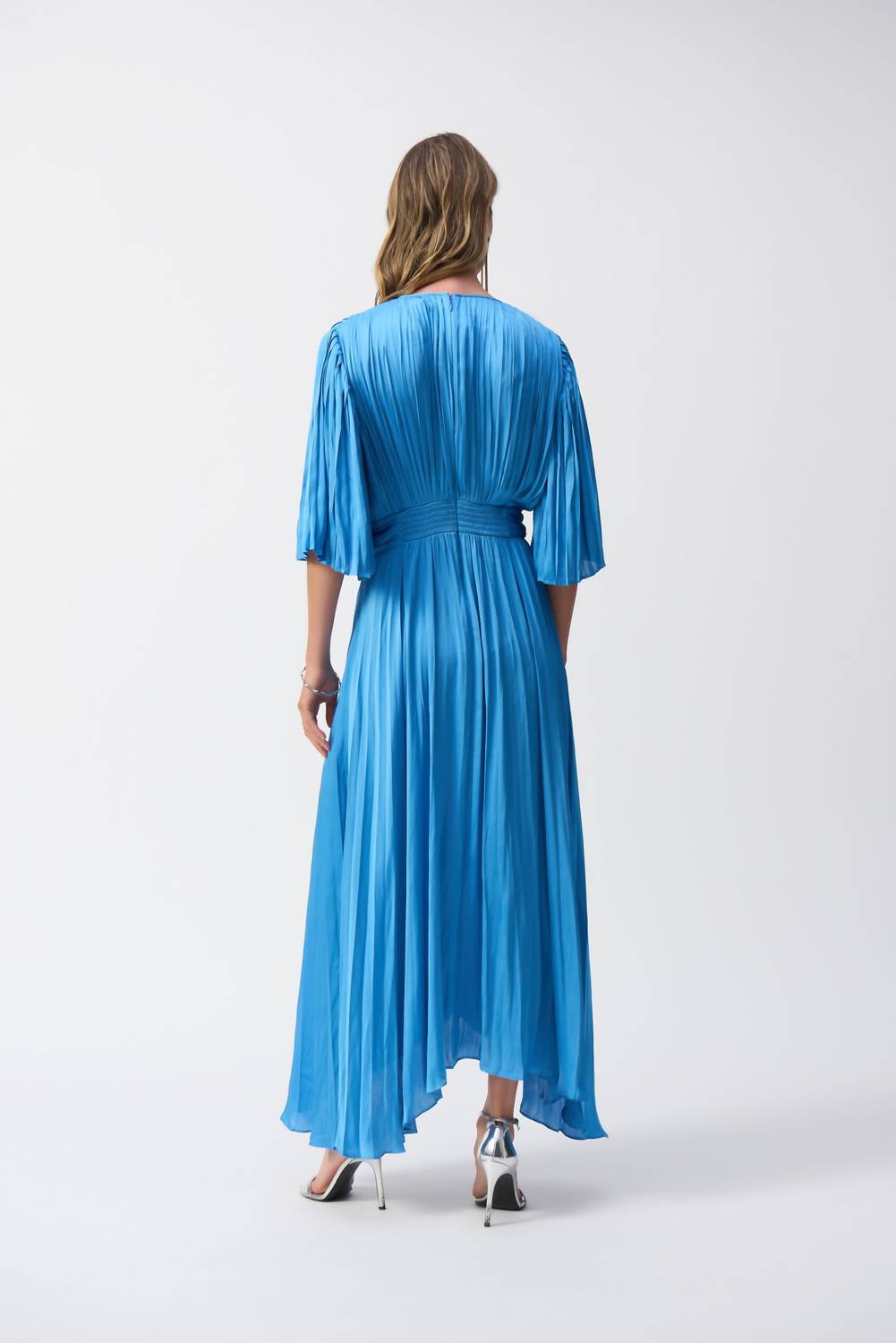 Joseph Ribkoff - Pleated V-neck Dress