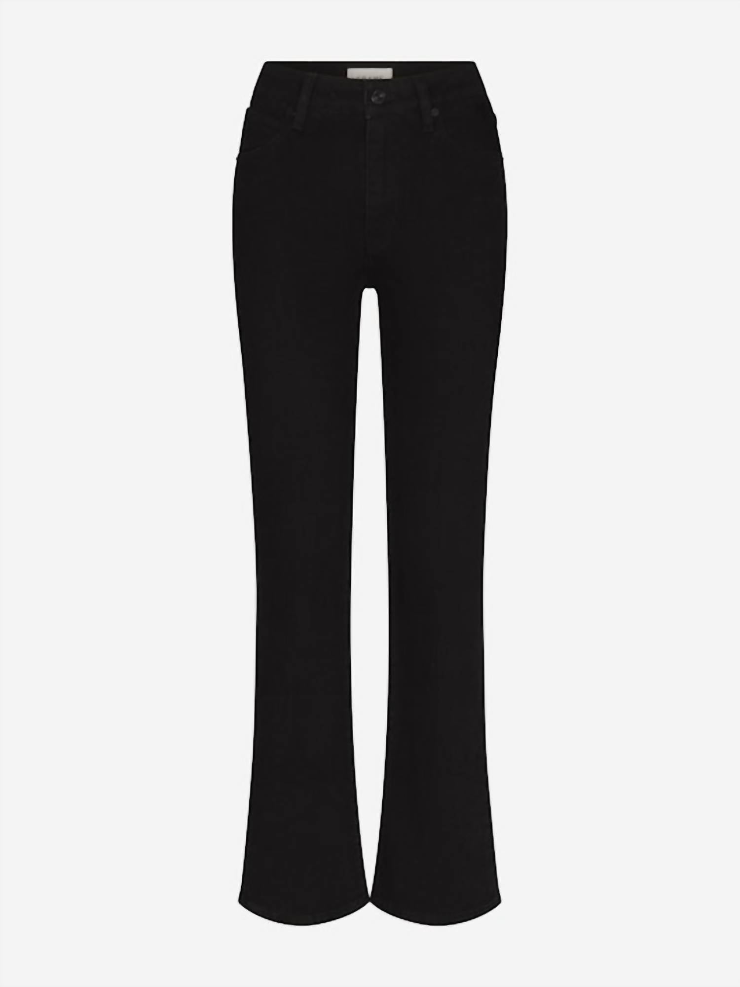 FRAME Arrow Bootcut Jeans in black - women's jeans - alternate view