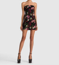 Alice + Olivia - Kelly Square Bust Mini Dress