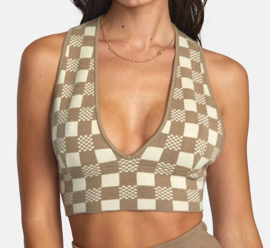 Rvca - Fever Racerback Knitted Crop Top
