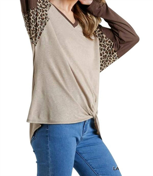 Umgee - Leopard Knot Top