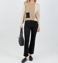 Aldo Martins Double Pocket Crew Sweater in ivory - women's sweater - view 5
