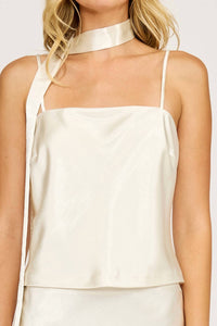 Lucy Paris - Cyra Neck Tie Top