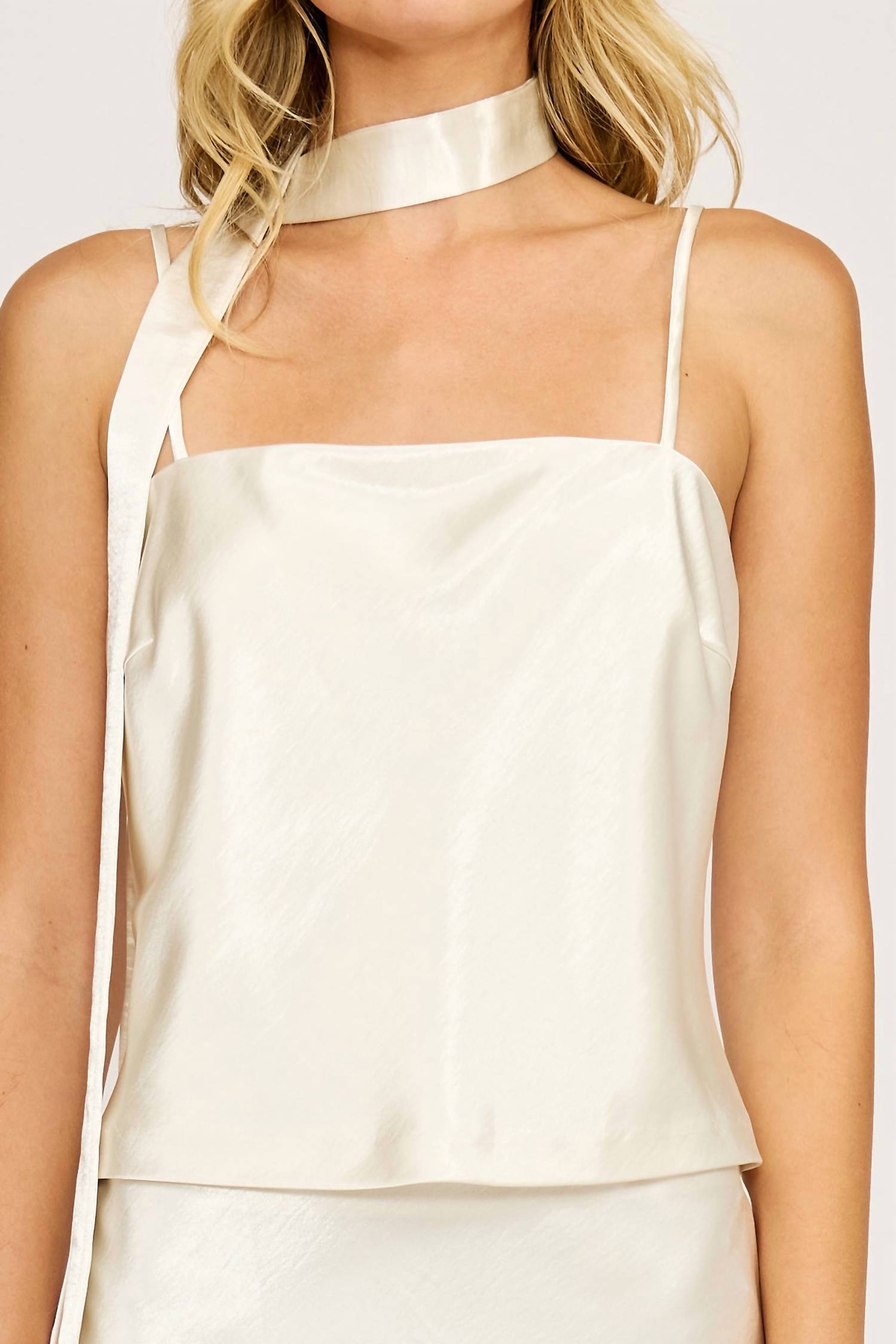 Lucy Paris - Cyra Neck Tie Top