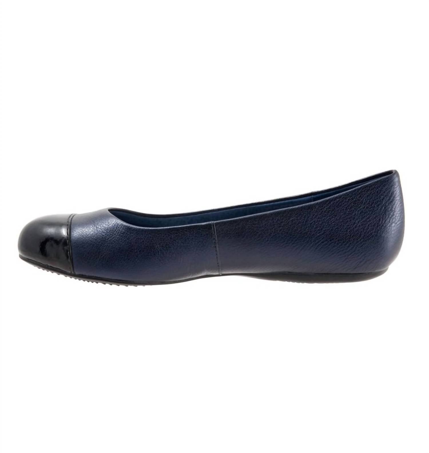 Softwalk Women's Napa Ballet Flats in navy - women's flats - alternate view