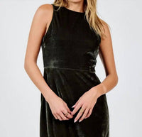 Sadie & Sage - Midnight Oil Velvet Mini Dress